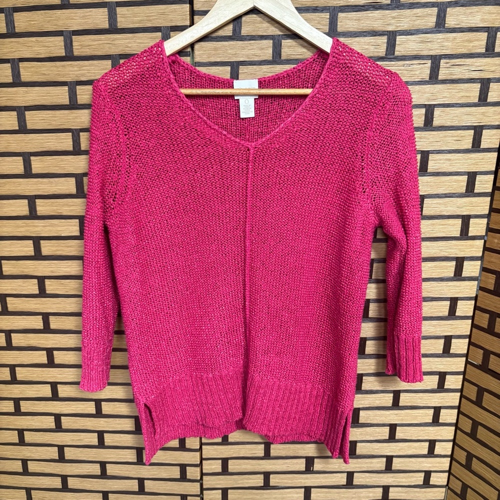 Chicos Pink Sweater Size 0‎ (Small)